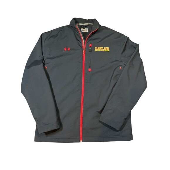 Under Armour Other - Under Armour Maryland Terrapins Jacket Men Small Loose Black Full Zip Terps